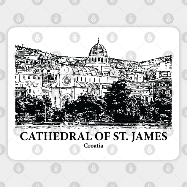 Cathedral of St James - Croatia Magnet by Lakeric